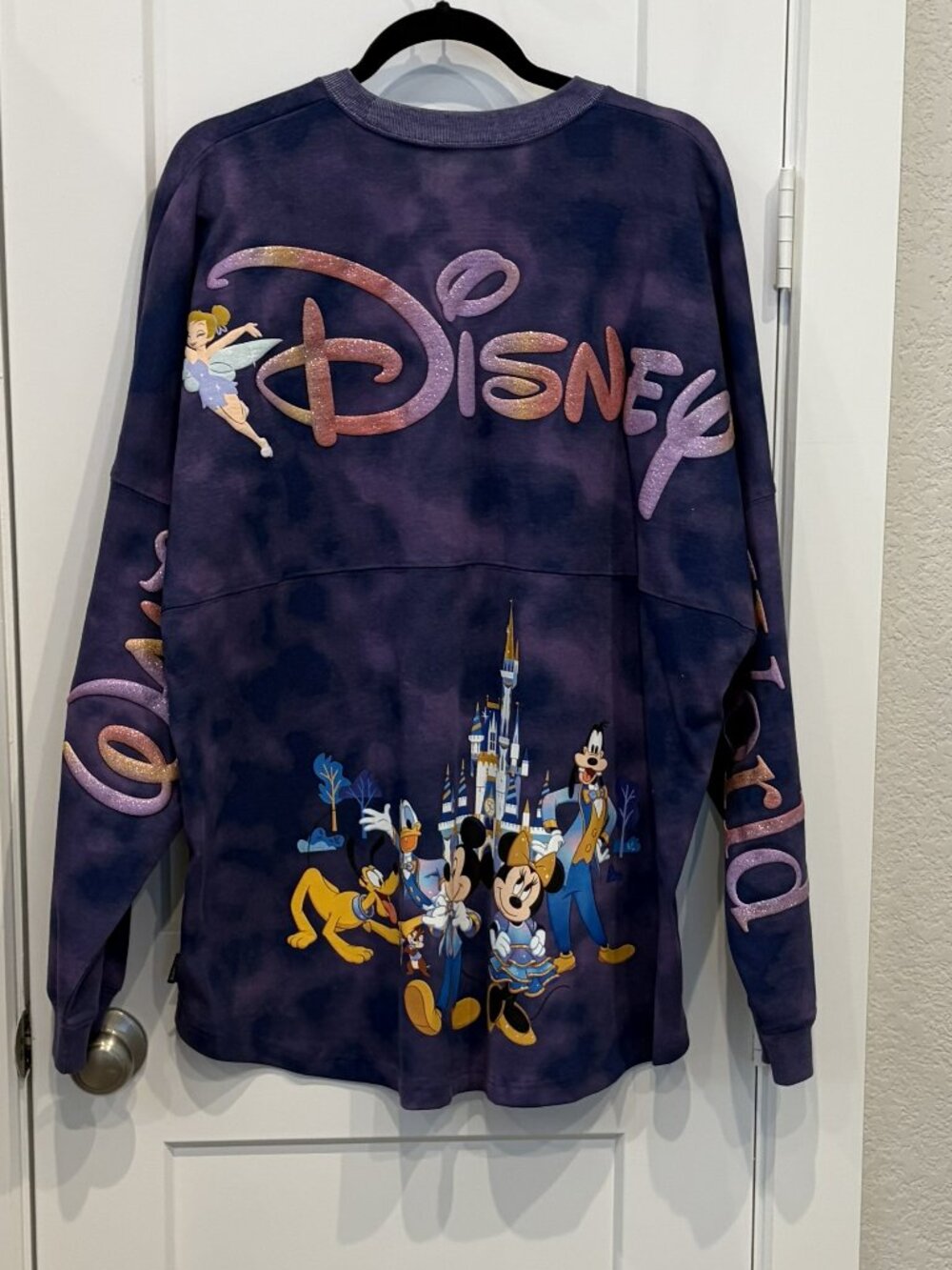 Disney World 50th Anniversary Spirit Jersey Purple Tie Dye L